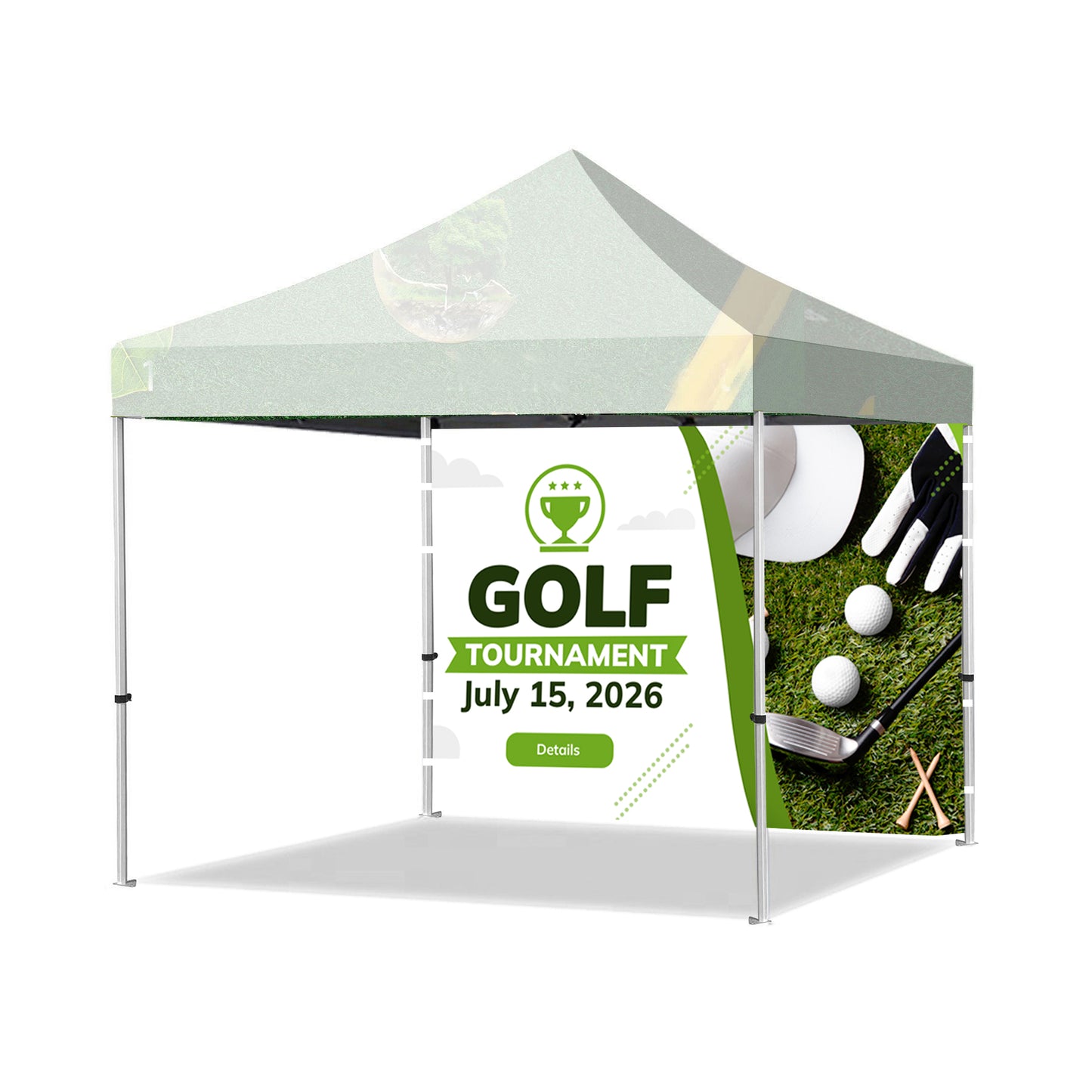 10' CANOPY BACKWALL ONLY -FULL COLOR