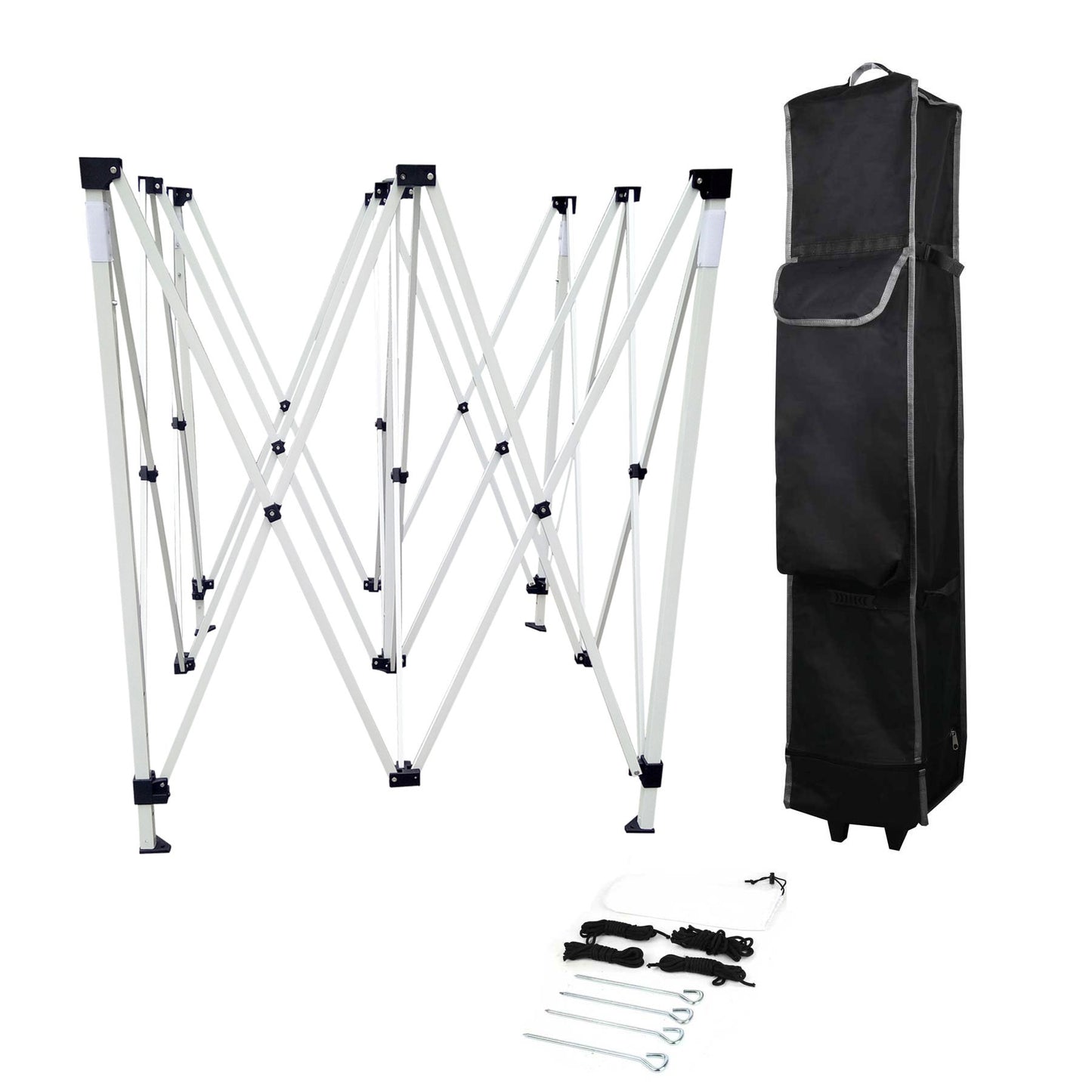 10'X10' CANOPY PACKAGE WITH FULL COLOR BACK WALL, TWO HALF SIDE WALLS