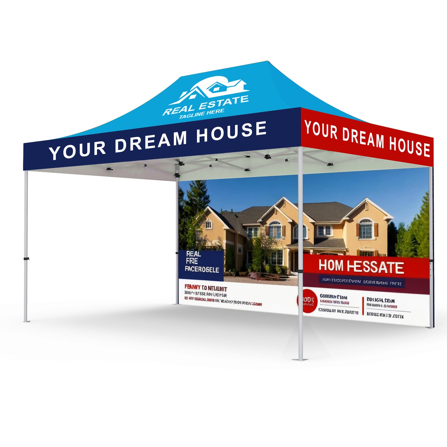 10'X15' PREMIUM CANOPY W/full color backwall